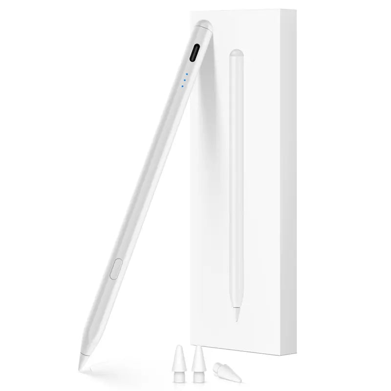 Ipad Pencil Stylus Pen for Ipad 2018-2025, USB-C port, Bluetooth Button, Compatible with All Ipad Models Tech Gadgets
