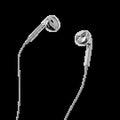 Stylish Metallic Wired Earbuds for iPhone - Chrome Gold & Blue Silver Aesthetic