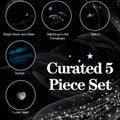 2-in-1 USB Galaxy Projector Night Light - Stunning Starry Sky Atmosphere for Home, Rechargeable & Compact Design!