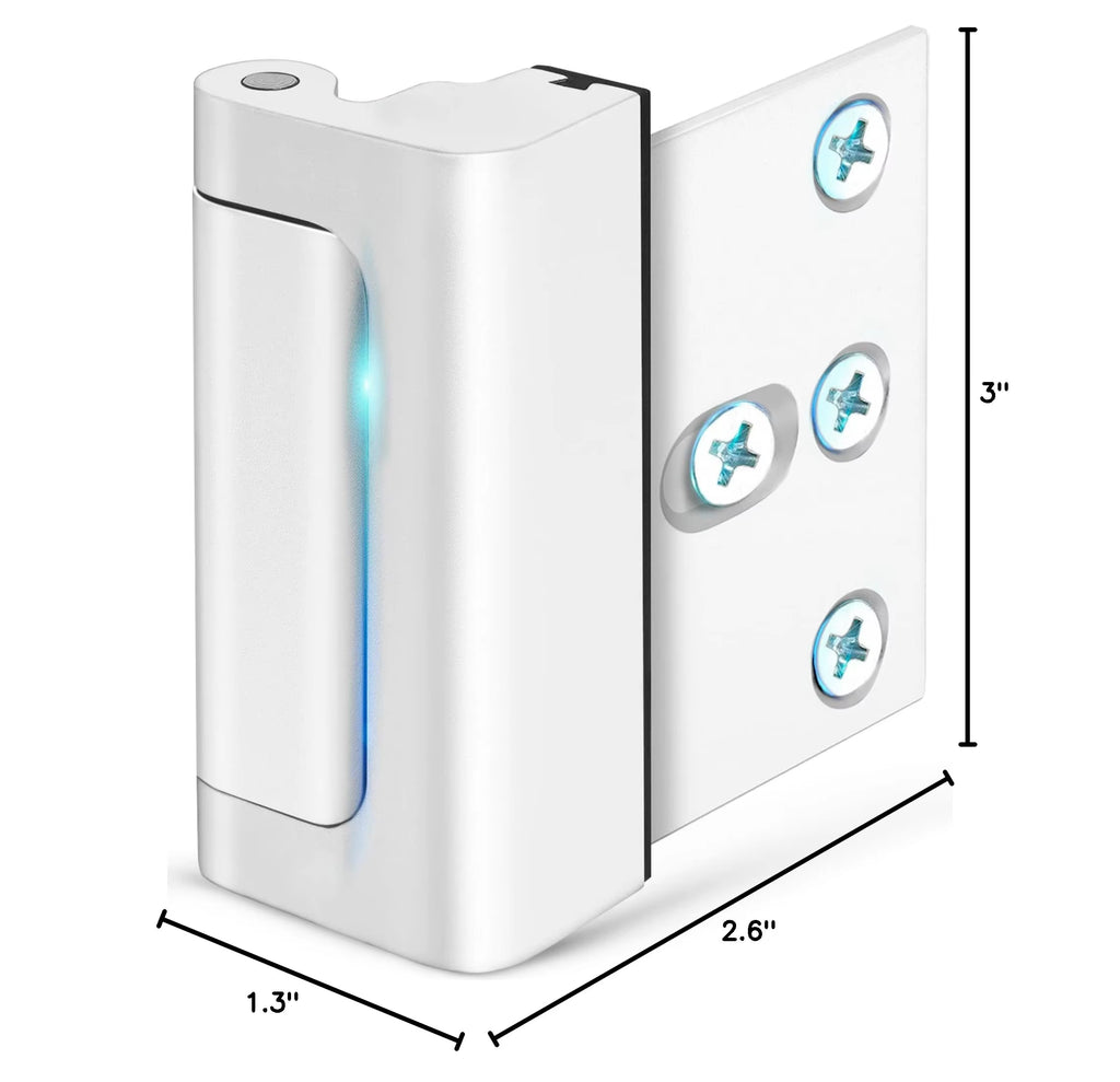 Premium Aluminum Alloy Home Security Door Lock - Childproof Anti-Theft Reinforcement Lock with 3-Inch Stop